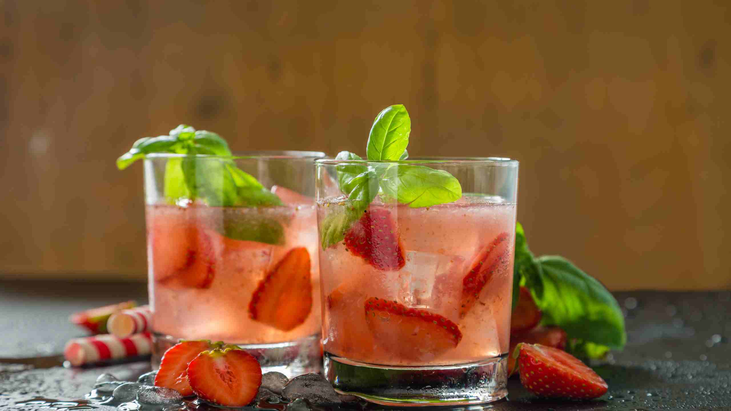 Rhum arrangé fraise basilic