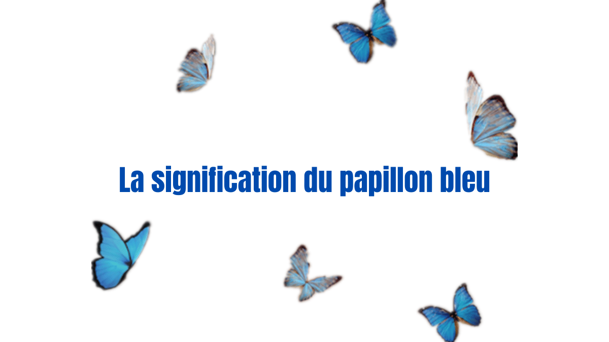 signification papillon bleu