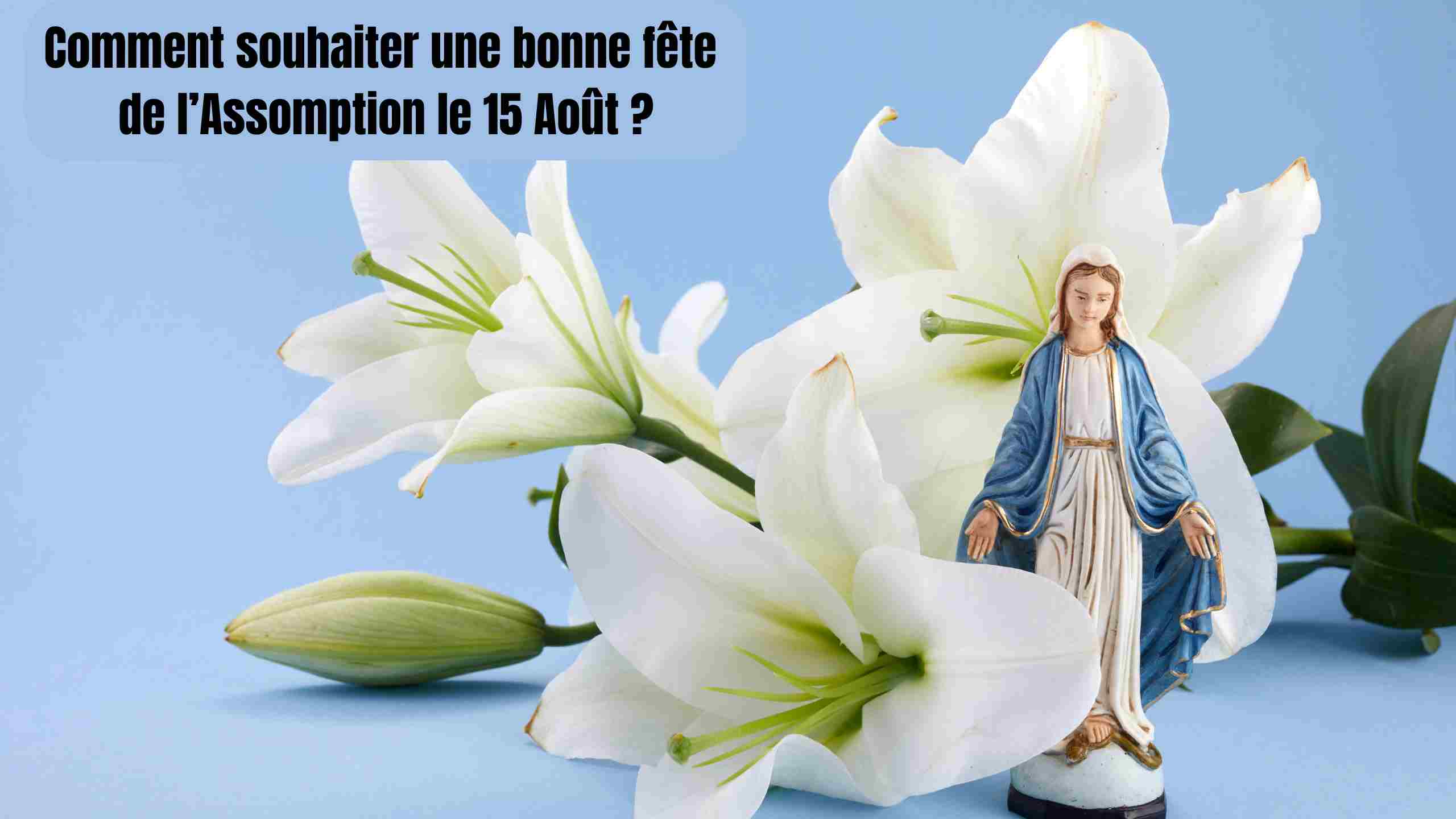 Comment souhaiter une bonne fête de l'Assomption le 15 Août 2026?