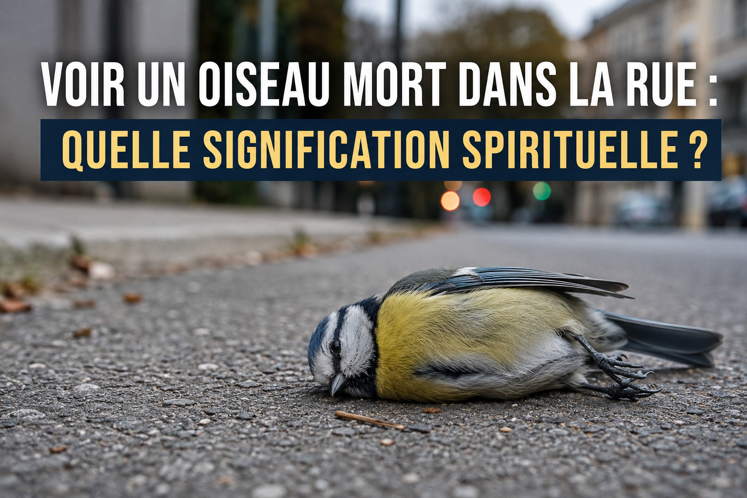 Voir un oiseau mort dans la rue : quelle est sa signification spirituelle ?
