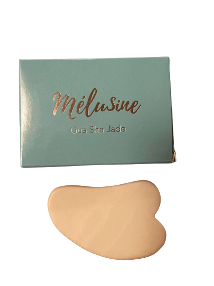 gua sha jade blanc